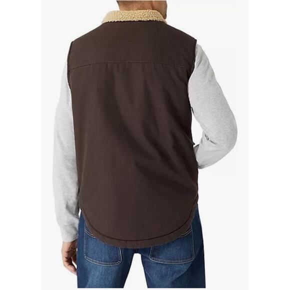 NWT Lee MEN'S SHERPA LINED WORKWEAR CANVAS , BROWN,XXL - Picture 7 of 9